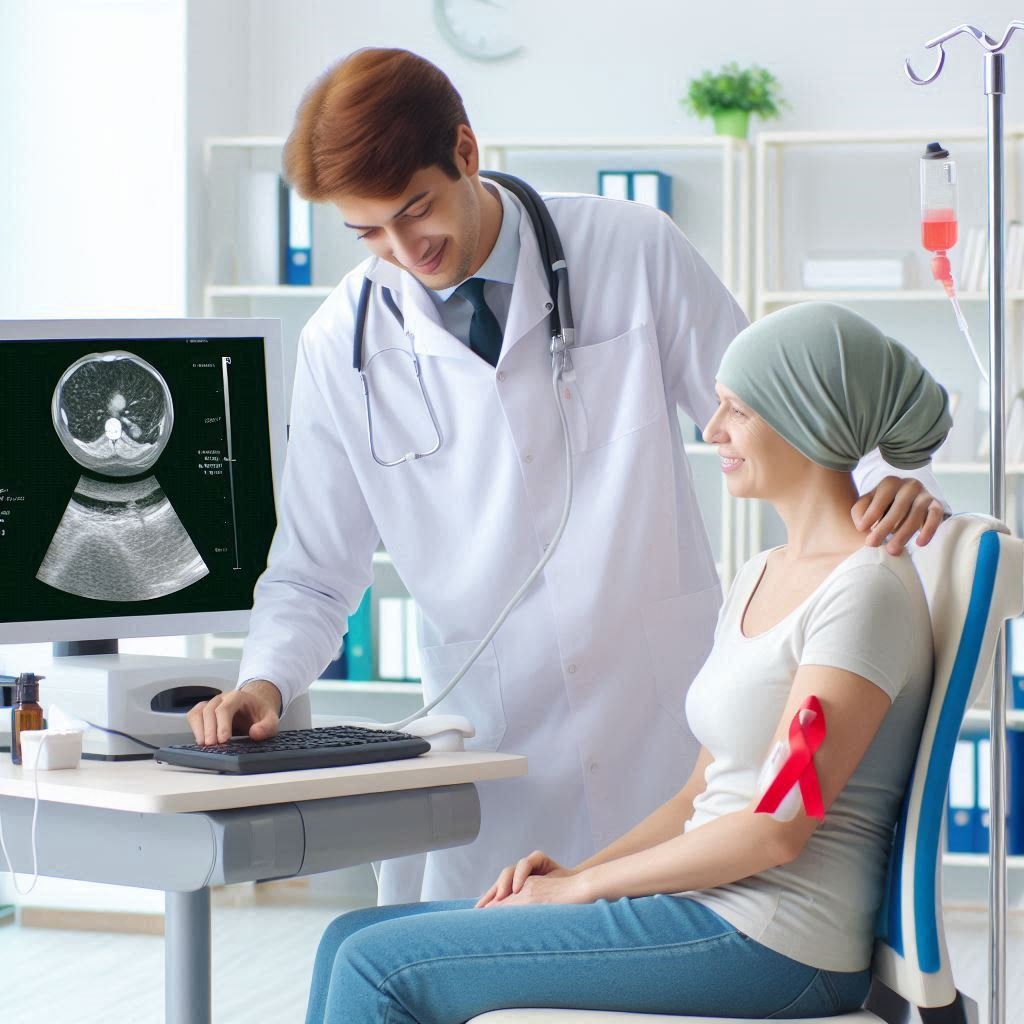 Oncology clinic doctor treating patient (1)